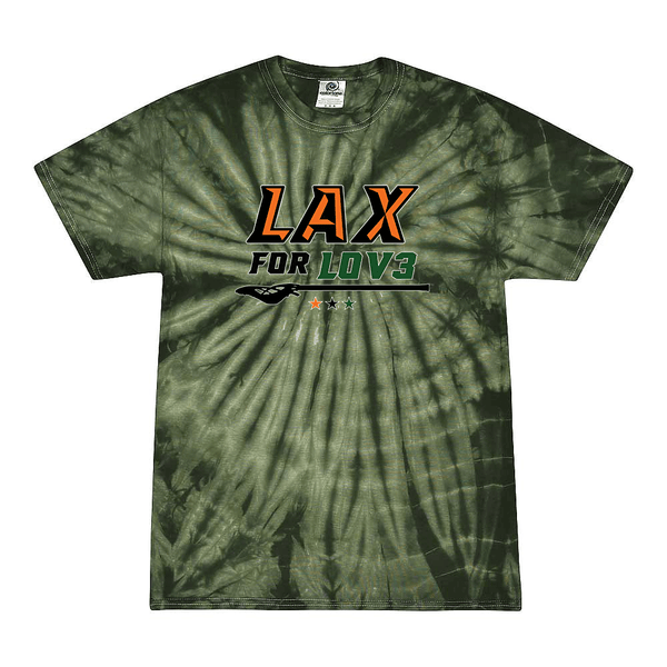 Tie Dyed T-shirt - Lax for Lov3 - Design 2