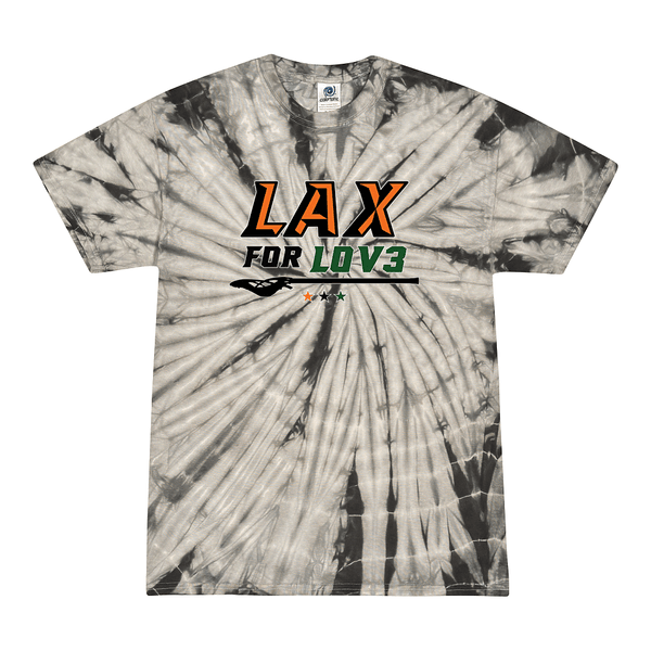 Tie Dyed T-shirt - Lax for Lov3 - Design 2