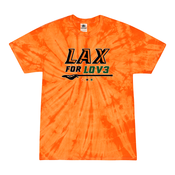 Tie Dyed T-shirt - Lax for Lov3 - Design 2