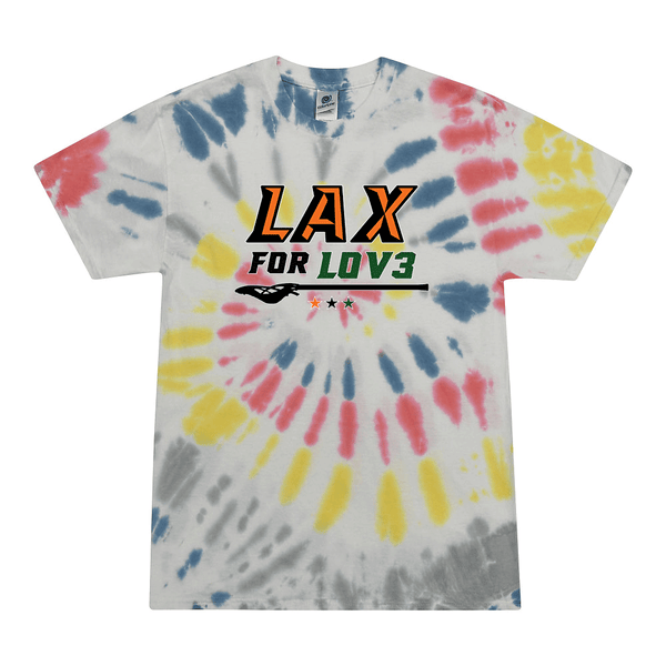 Tie Dyed T-shirt - Lax for Lov3 - Design 2