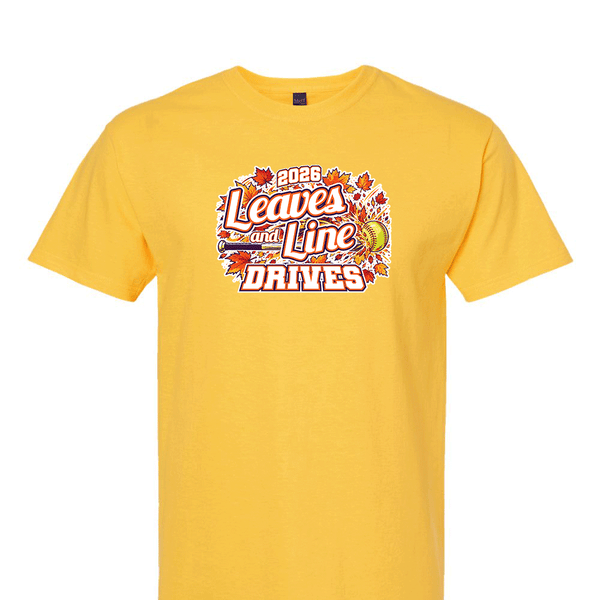 Solid Short Sleeve T-shirt - 2026 Leaves and Line Drives