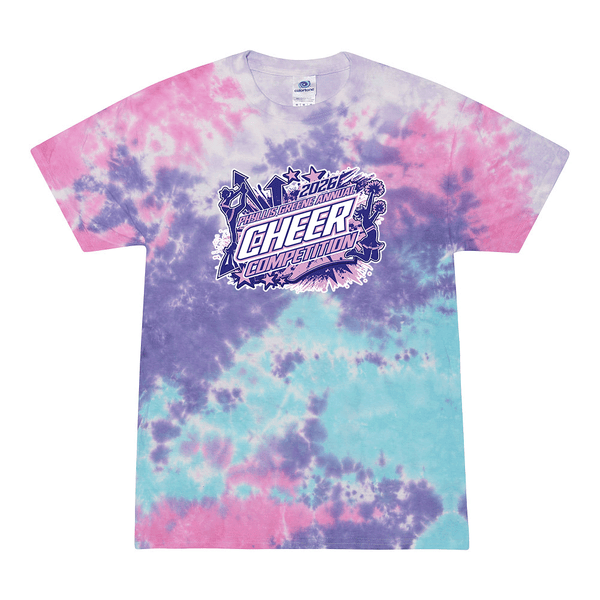 Tie Dyed T-shirt - 2026 Phyllis Greene Annual Cheer Competition