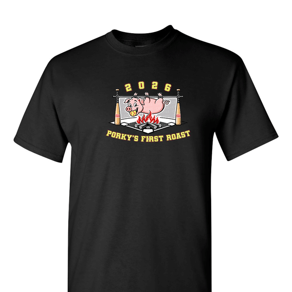 Solid Short Sleeve T-shirt - Porky's First Roast
