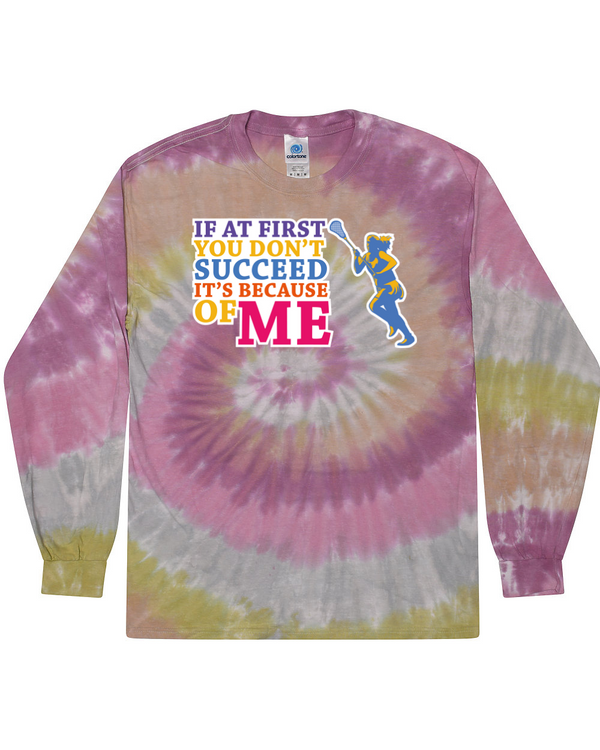 fashionable cotton crew neck clothing Long sleeve T-shirt tee shirt tie dye apparel