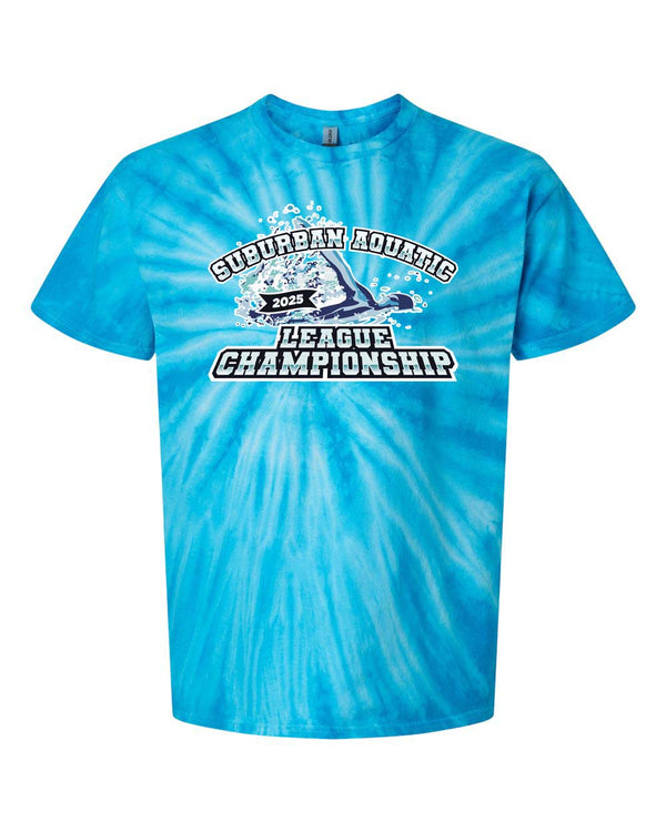 Tie Dye T-shirt - Suburban Aquatic League Championship 2025