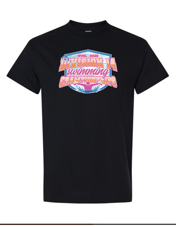 Div 14 Swim - Solid T-shirt - Pink and Orange