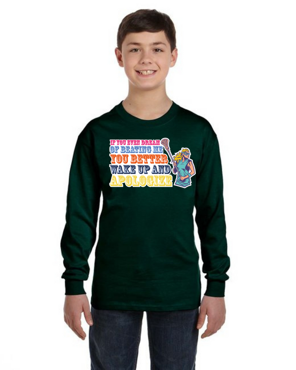 fashionable cotton crew neck clothing Long sleeve T-shirt tee shirt tie dye apparel