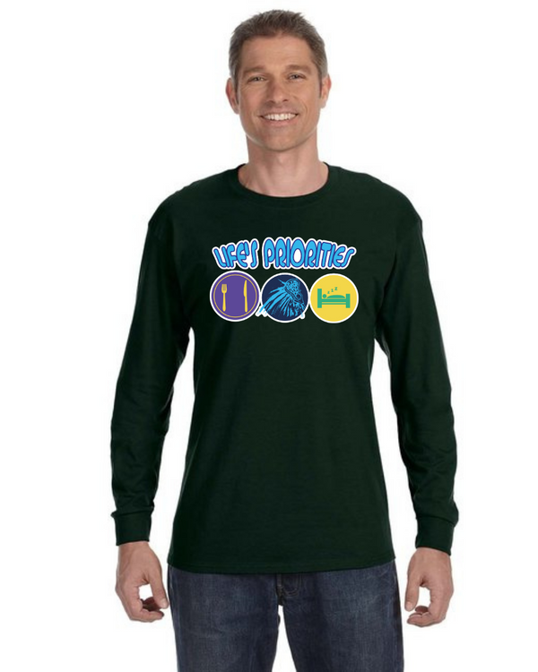 fashionable cotton crew neck clothing Long sleeve T-shirt tee shirt tie dye apparel