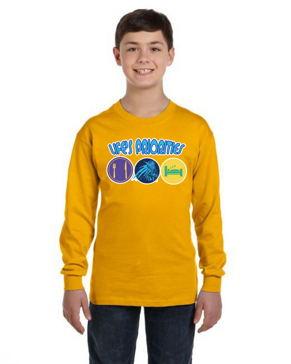 fashionable cotton crew neck clothing Long sleeve T-shirt tee shirt tie dye apparel