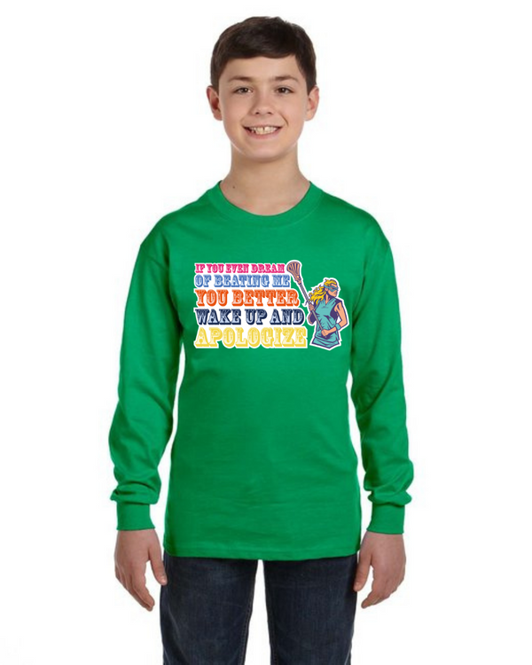 fashionable cotton crew neck clothing Long sleeve T-shirt tee shirt tie dye apparel