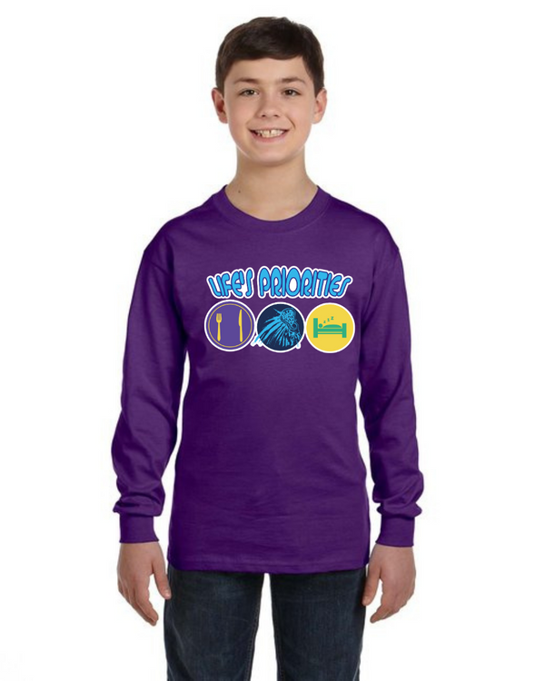 fashionable cotton crew neck clothing Long sleeve T-shirt tee shirt tie dye apparel