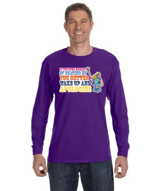 fashionable cotton crew neck clothing Long sleeve T-shirt tee shirt tie dye apparel