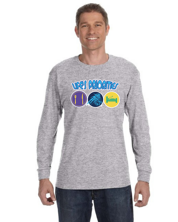 fashionable cotton crew neck clothing Long sleeve T-shirt tee shirt tie dye apparel