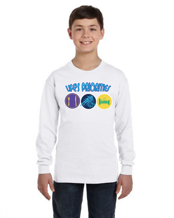 fashionable cotton crew neck clothing Long sleeve T-shirt tee shirt tie dye apparel