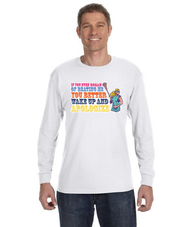 fashionable cotton crew neck clothing Long sleeve T-shirt tee shirt tie dye apparel