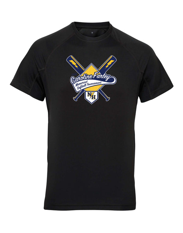 Panelled Tech T-shirt LS & SS - Caroline Farley Memorial Softball Tournament 2025