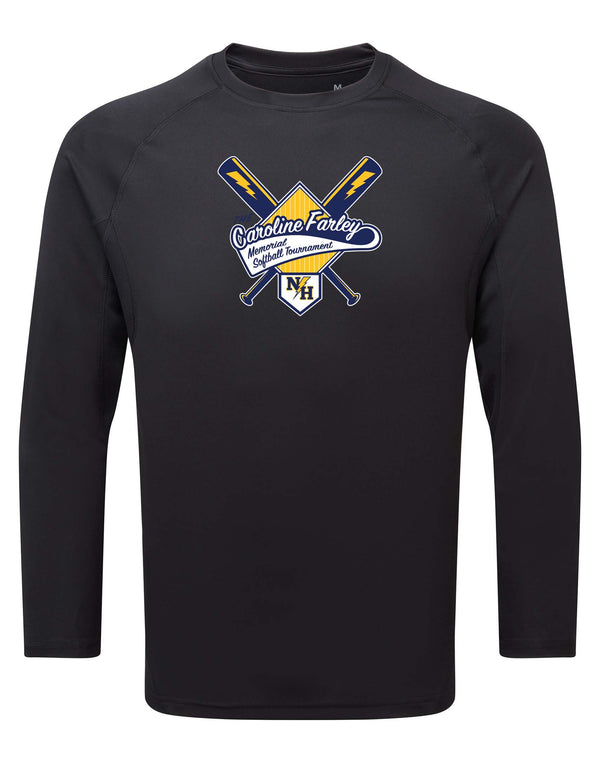 Panelled Tech T-shirt LS & SS - Caroline Farley Memorial Softball Tournament 2025