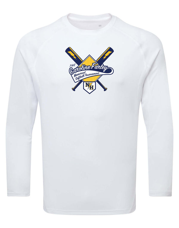 Panelled Tech T-shirt LS & SS - Caroline Farley Memorial Softball Tournament 2025