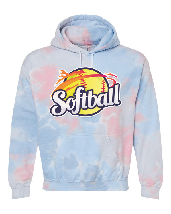 Softball - Tie Dyed Hoodies