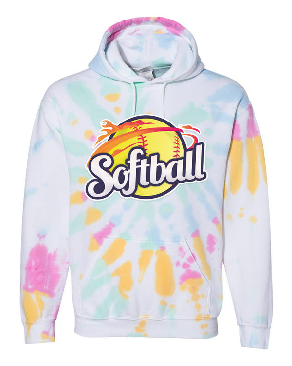 Softball - Tie Dyed Hoodies