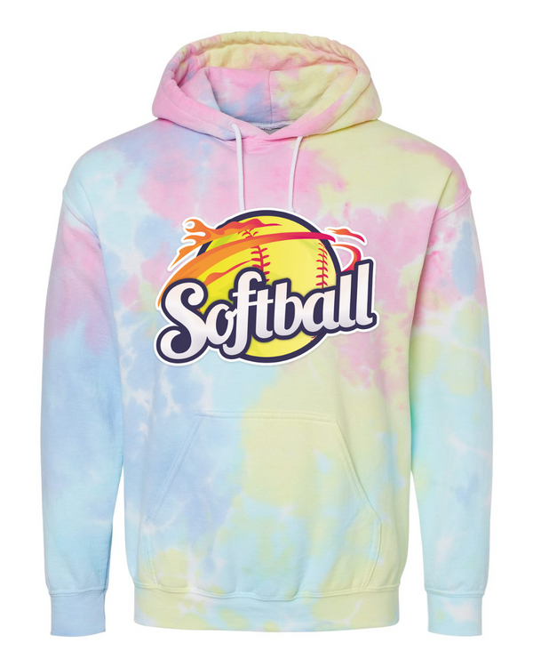 Softball - Tie Dyed Hoodies