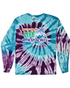 fashionable cotton crew neck clothing Long sleeve T-shirt tee shirt tie dye apparel