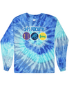 fashionable cotton crew neck clothing Long sleeve T-shirt tee shirt tie dye apparel
