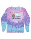 fashionable cotton crew neck clothing Long sleeve T-shirt tee shirt tie dye apparel