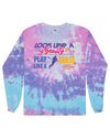 fashionable cotton crew neck clothing Long sleeve T-shirt tee shirt tie dye apparel
