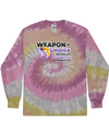 fashionable cotton crew neck clothing Long sleeve T-shirt tee shirt tie dye apparel