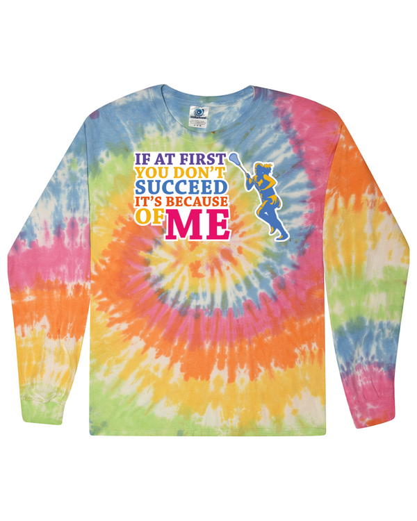 fashionable cotton crew neck clothing Long sleeve T-shirt tee shirt tie dye apparel