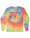 fashionable cotton crew neck clothing Long sleeve T-shirt tee shirt tie dye apparel