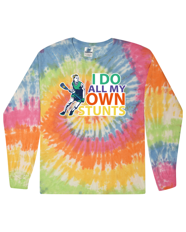fashionable cotton crew neck clothing Long sleeve T-shirt tee shirt tie dye apparel
