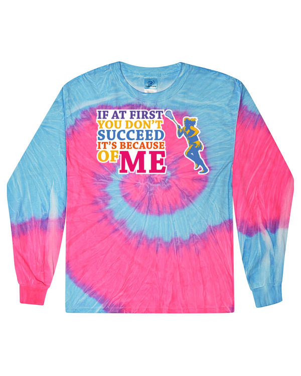fashionable cotton crew neck clothing Long sleeve T-shirt tee shirt tie dye apparel