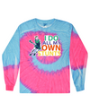 fashionable cotton crew neck clothing Long sleeve T-shirt tee shirt tie dye apparel