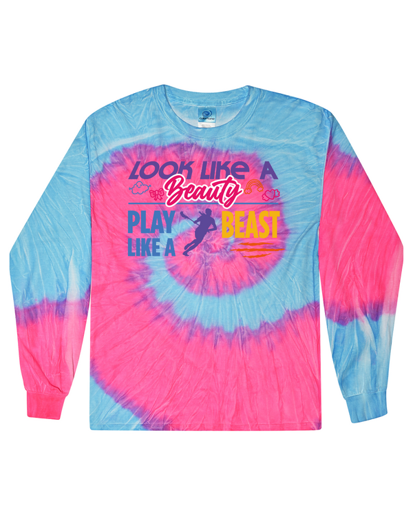 fashionable cotton crew neck clothing Long sleeve T-shirt tee shirt tie dye apparel