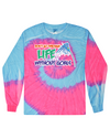 fashionable cotton crew neck clothing Long sleeve T-shirt tee shirt tie dye apparel