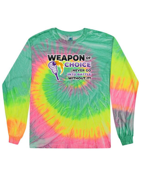 fashionable cotton crew neck clothing Long sleeve T-shirt tee shirt tie dye apparel