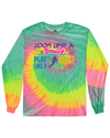fashionable cotton crew neck clothing Long sleeve T-shirt tee shirt tie dye apparel