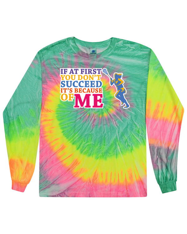 fashionable cotton crew neck clothing Long sleeve T-shirt tee shirt tie dye apparel