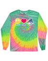 fashionable cotton crew neck clothing Long sleeve T-shirt tee shirt tie dye apparel