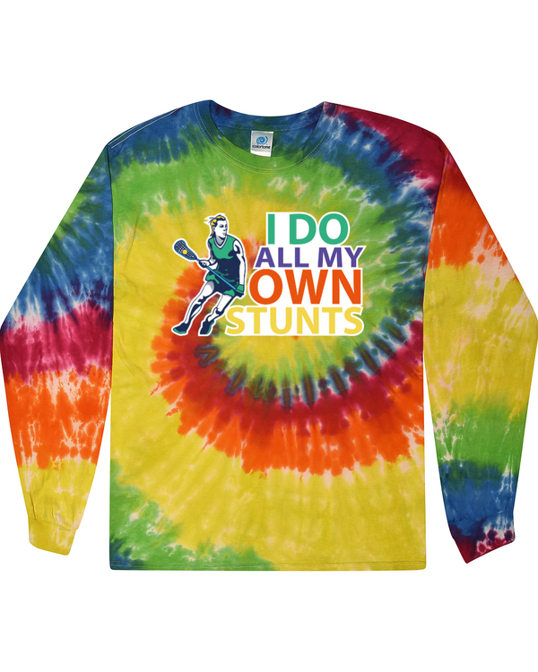 fashionable cotton crew neck clothing Long sleeve T-shirt tee shirt tie dye apparel