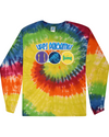 fashionable cotton crew neck clothing Long sleeve T-shirt tee shirt tie dye apparel