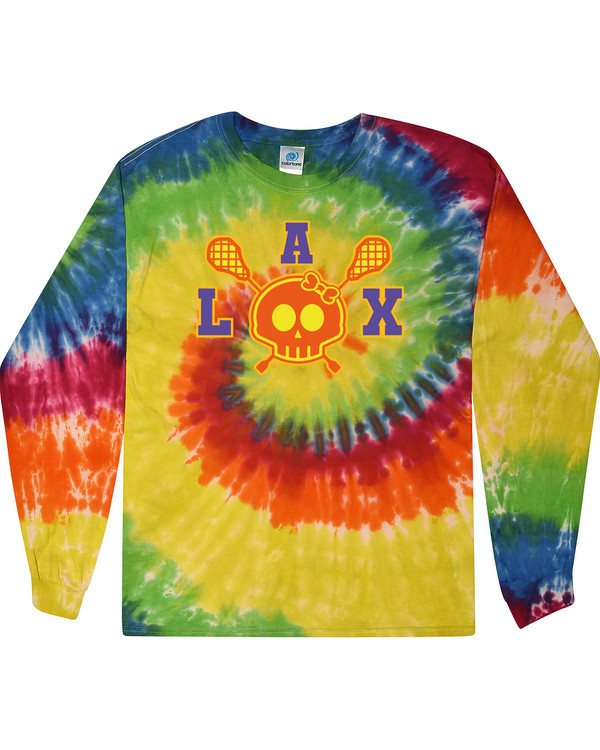 fashionable cotton crew neck clothing Long sleeve T-shirt tee shirt tie dye apparel