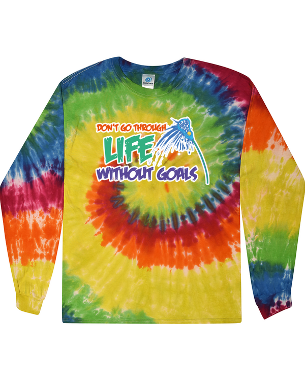 fashionable cotton crew neck clothing Long sleeve T-shirt tee shirt tie dye apparel