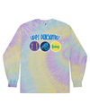 fashionable cotton crew neck clothing Long sleeve T-shirt tee shirt tie dye apparel