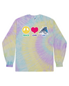 fashionable cotton crew neck clothing Long sleeve T-shirt tee shirt tie dye apparel