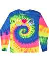 fashionable cotton crew neck clothing Long sleeve T-shirt tee shirt tie dye apparel