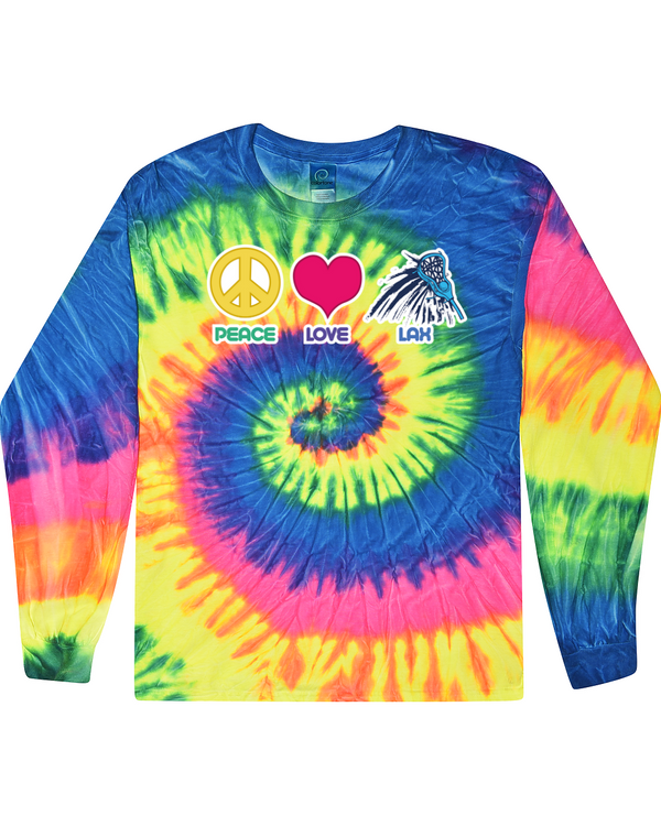 fashionable cotton crew neck clothing Long sleeve T-shirt tee shirt tie dye apparel