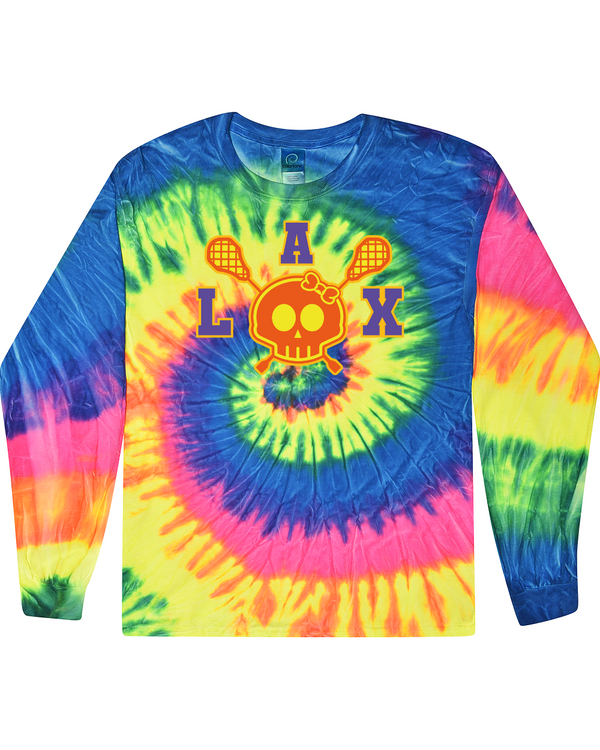 fashionable cotton crew neck clothing Long sleeve T-shirt tee shirt tie dye apparel